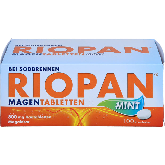 RIOPAN Magen Tabletten Mint, 800 mg Kautabletten, 100 St KTA