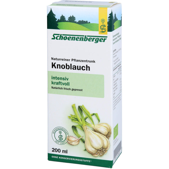 Schoenenberger Naturreiner Pflanzentrunk Knoblauch, 200 ml Solution