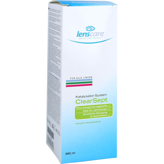 Lenscare ClearSept 380 ml + Behälter, 1 pc Paquet combiné