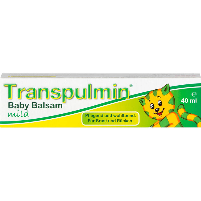 Transpulmin Baby Balsam mild für Brust und Rücken, 40 ml Cream