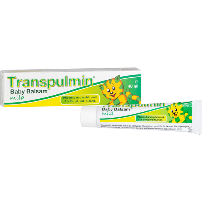 Transpulmin Baby Balsam mild für Brust und Rücken, 40 ml Cream