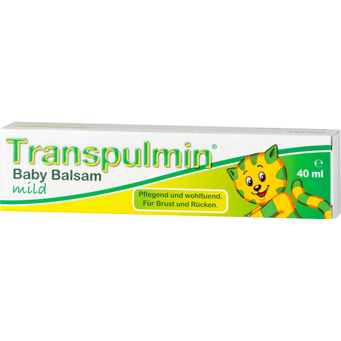 Transpulmin Baby Balsam mild für Brust und Rücken, 40 ml Crème