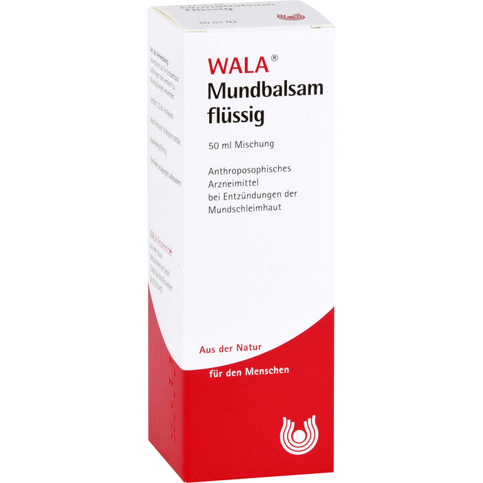 WALA Mundbalsam flüssig bei Erkrankungen des Mund- und Rachenraumes, 50 ml Lösung