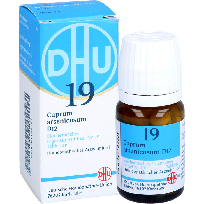 DHU Schüßler-Salz Nr. 19 Cuprum arsenicosum D12 Tabletten, 80 pcs. Tablets