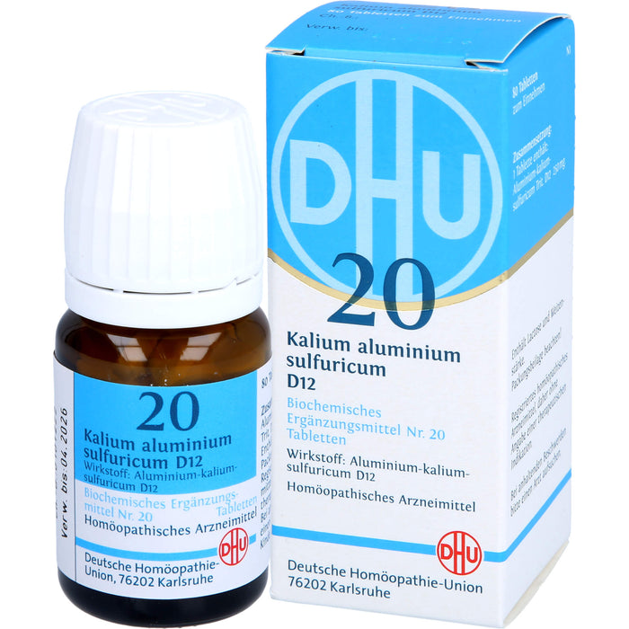 DHU Schüßler-Salz Nr. 20 Kalium aluminium sulfuricum D12 Tabletten, 80 St. Tabletten