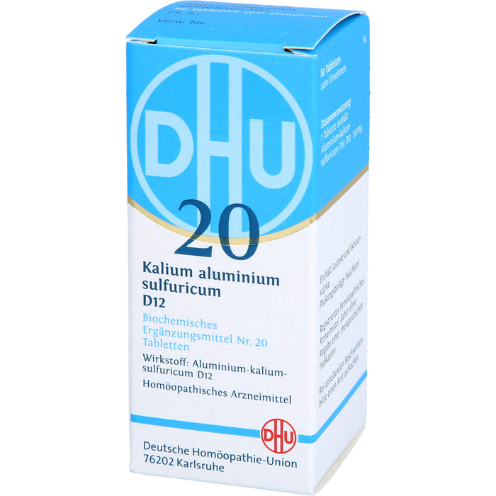 DHU Schüßler-Salz Nr. 20 Kalium aluminium sulfuricum D12 Tabletten, 80 St. Tabletten