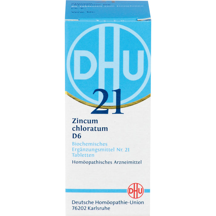 DHU Schüßler-Salz Nr. 21 Zincum chloratum D6 Tabletten, 80 pc Tablettes