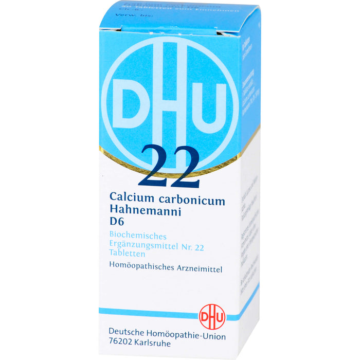 DHU Schüßler-Salz Nr. 22 Calcium carbonicum Hahnemanni D6 Tabletten, 80 St. Tabletten