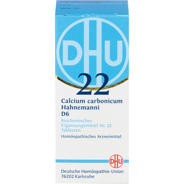 DHU Schüßler-Salz Nr. 22 Calcium carbonicum Hahnemanni D6 Tabletten, 80 pcs. Tablets