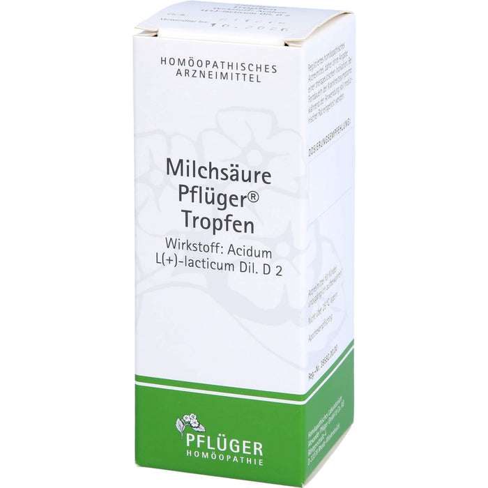 Milchsäure Pflüger Tropfen, 100 ml Lösung