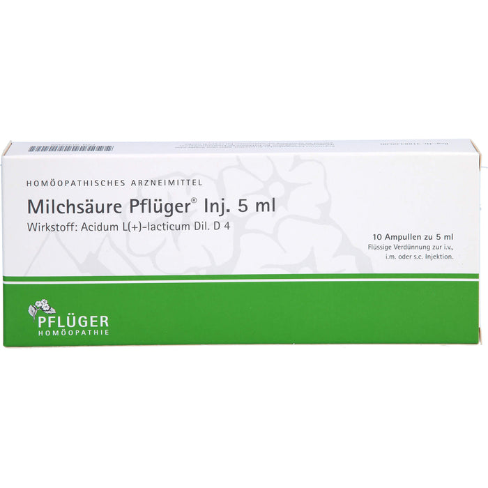 Milchsäure Pflüger Inj. 5 ml, 10 St ILO