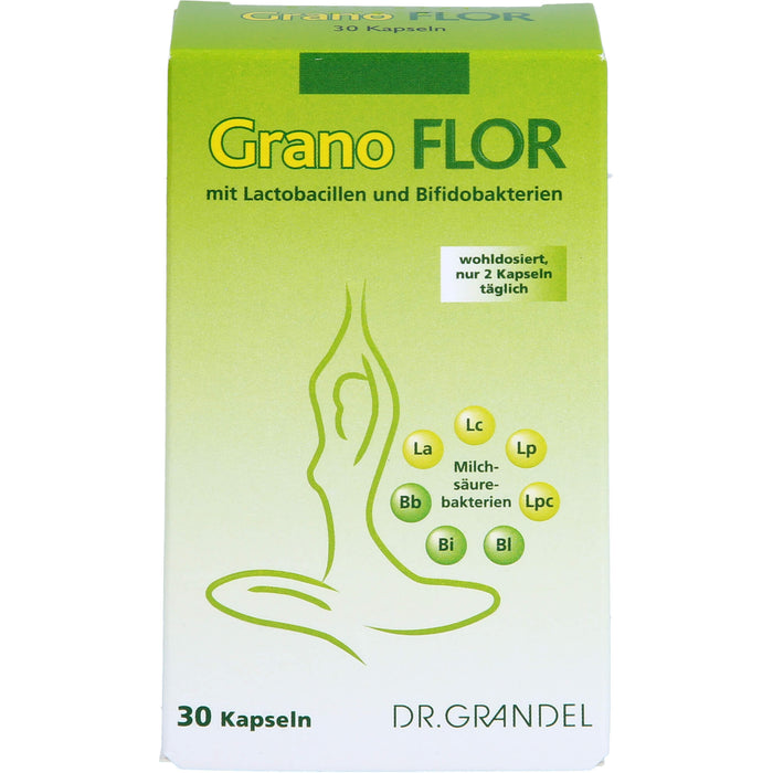 DR. GRANDEL Grano Flor Kapseln mit Milchsäurebakterien, 30 pcs. Capsules