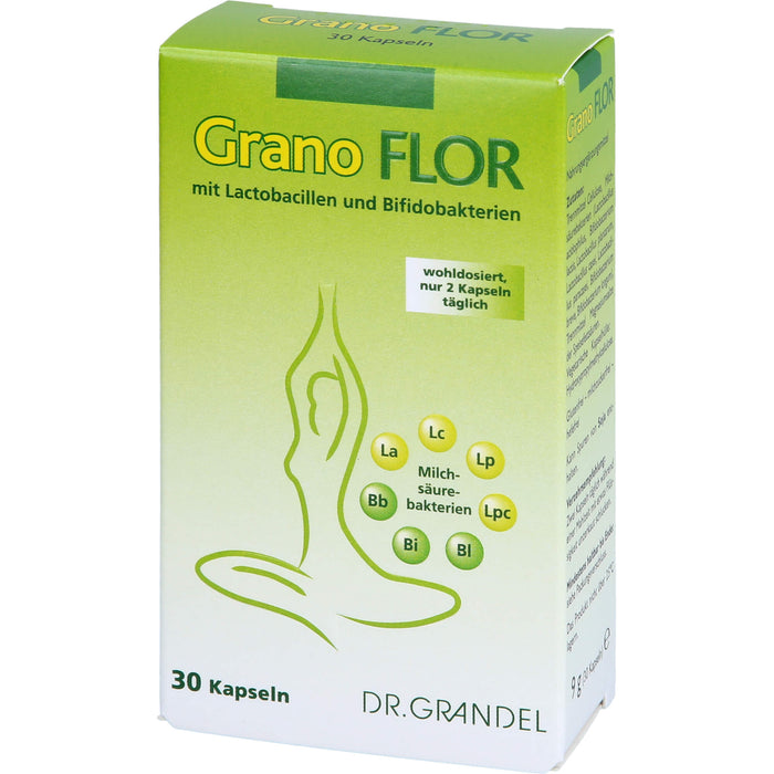 DR. GRANDEL Grano Flor Kapseln mit Milchsäurebakterien, 30 pc Capsules