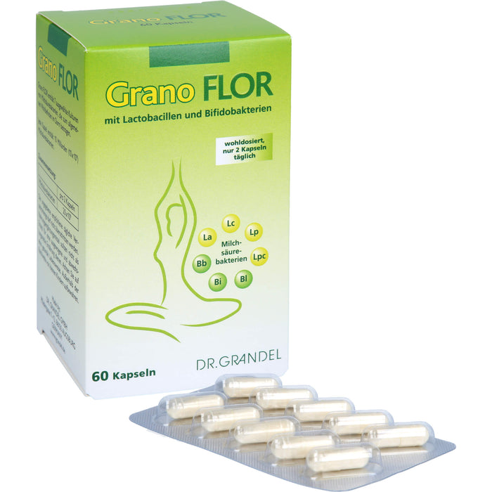 Grano Flor mit Lactobacillen und Bifidobakterien Kapseln, 60 pcs. Capsules