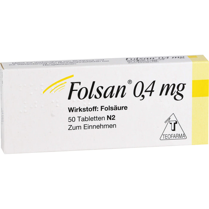 Folsan 0,4 mg Tabletten, 50 pcs. Tablets