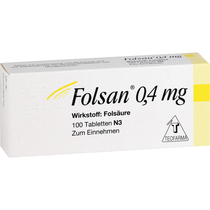 Folsan 0,4 mg Tabletten, 100 pcs. Tablets