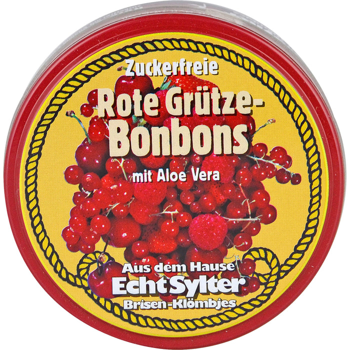 Echt Sylter Brisen-Klömbjes zuckerfreie Rote Grütze-Bonbons mit Aloe Vera, 70 g Candies