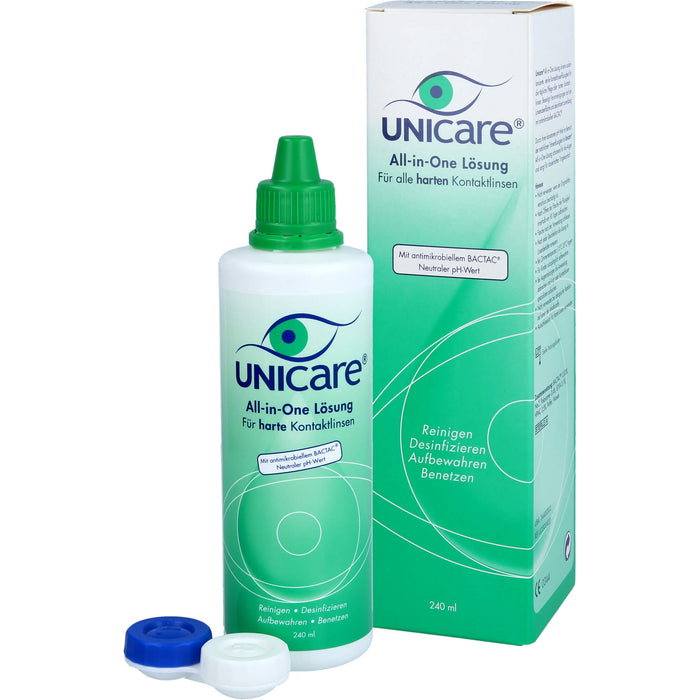 Unicare All-in-One Lösung für harte Kontaktlinsen, 240 ml Solution