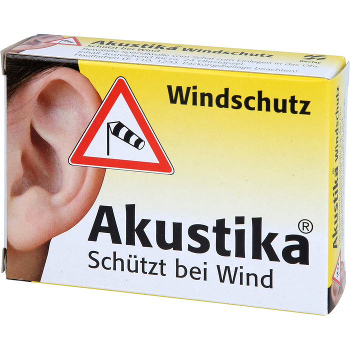 Akustika Windschutz Spezialwolle für das Ohr, 1 pc Paquet