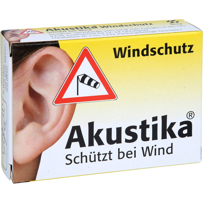 Akustika Windschutz Spezialwolle für das Ohr, 1 pc Paquet