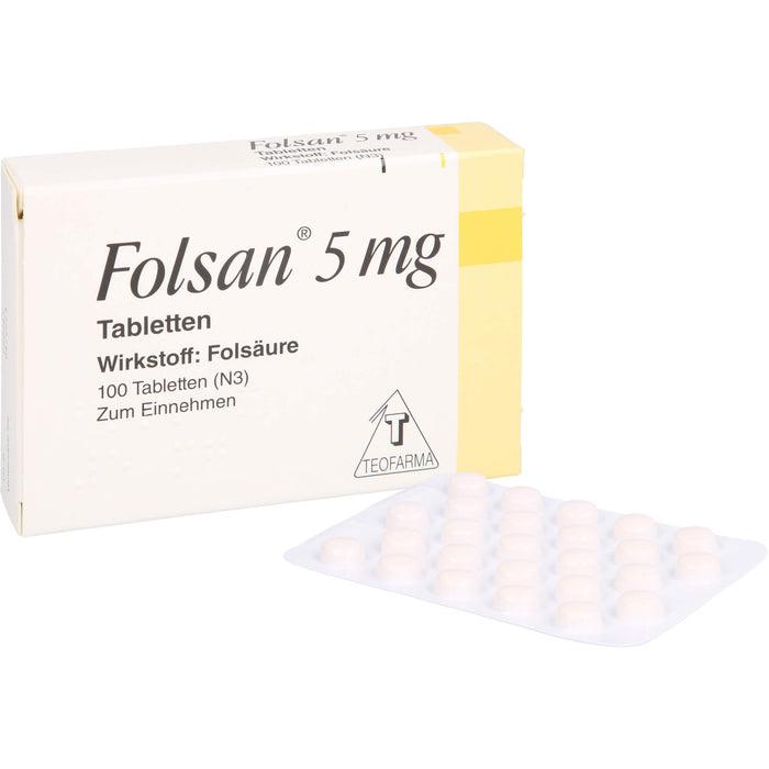 Folsan 5 mg Tabletten, 100 pcs. Tablets