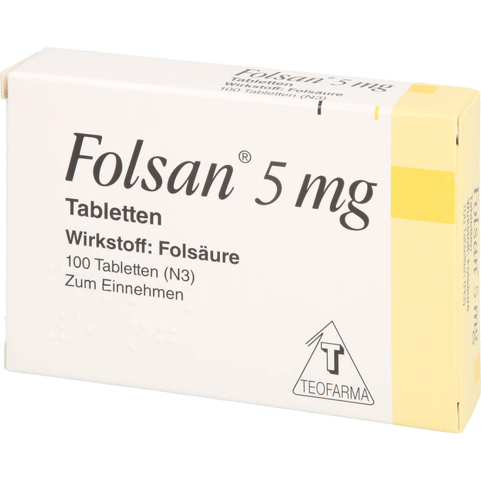 Folsan 5 mg Tabletten, 100 pcs. Tablets