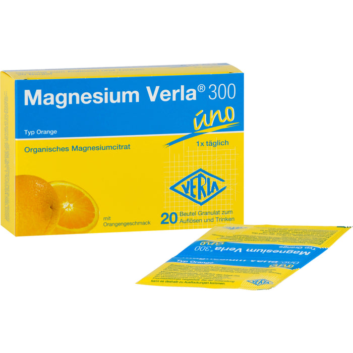 Magnesium Verla 300 uno Typ Orange Granulat, 20 pcs. Sachets