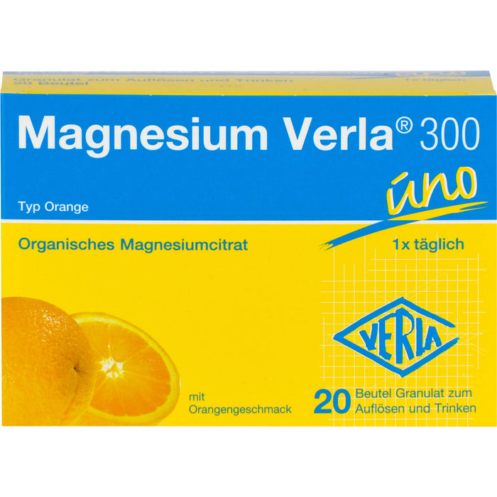 Magnesium Verla 300 uno Typ Orange Granulat, 20 pcs. Sachets