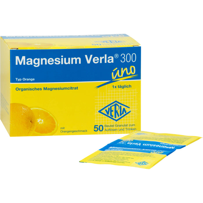 Magnesium Verla 300 uno Typ Orange Granulat, 50 pc Sachets