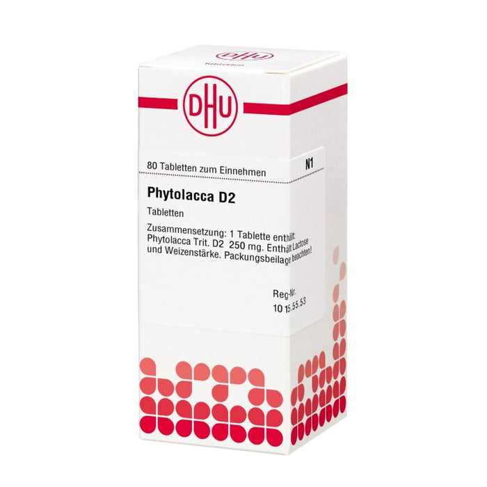 DHU Phytolacca D2 Tabletten, 80 pc Tablettes