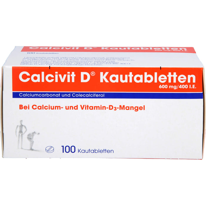 Calcivit D Kautabletten 600 mg/400 I.E., 100 pc Tablettes