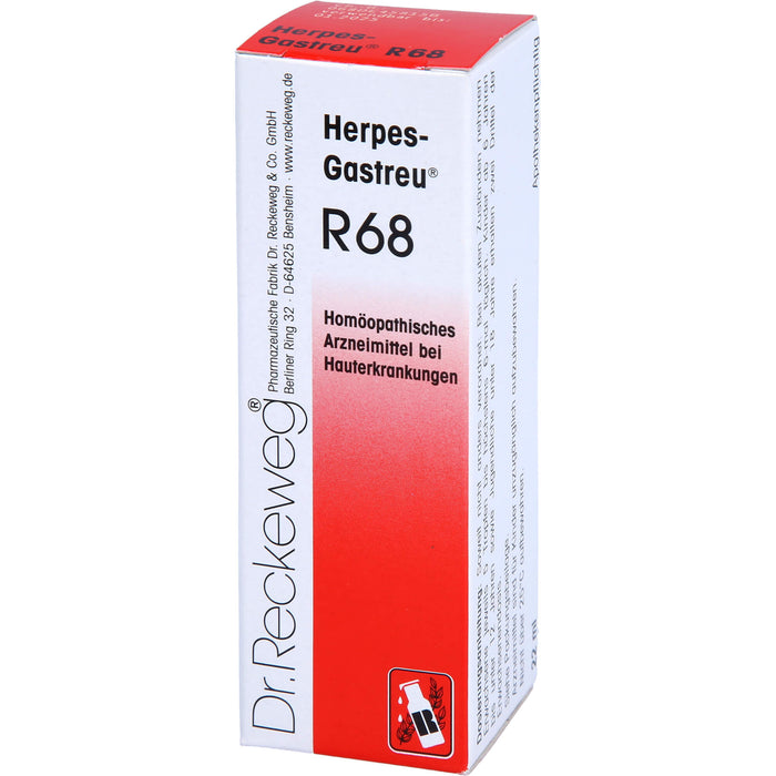 Herpes-Gastreu R68 Mischung bei Hauterkrankungen, 22 ml Lösung