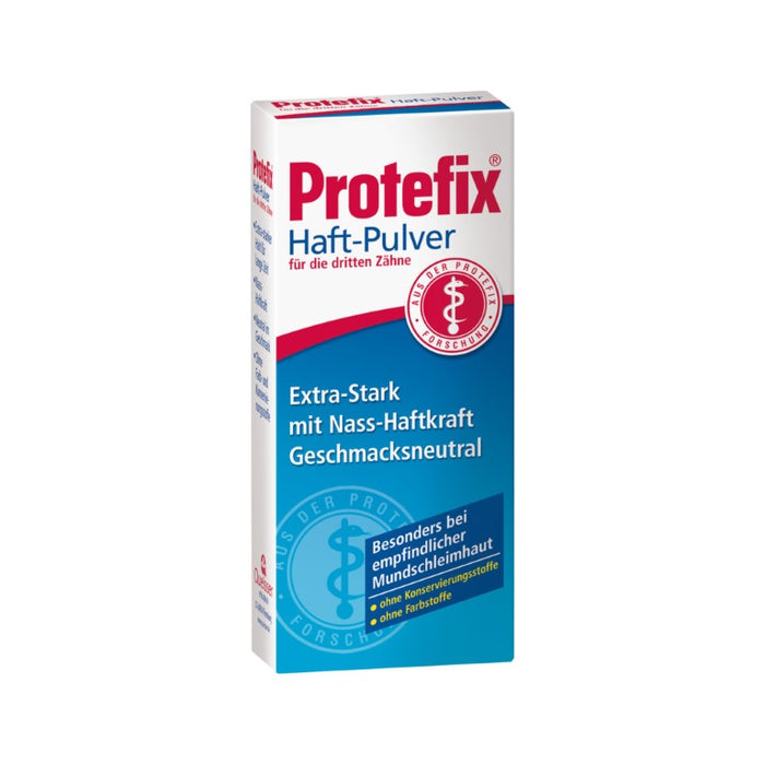 Protefix Haft-Pulver für Voll- und Teilprothesen bei empfindlicher Mundschleimhaut, 50 g Poudre