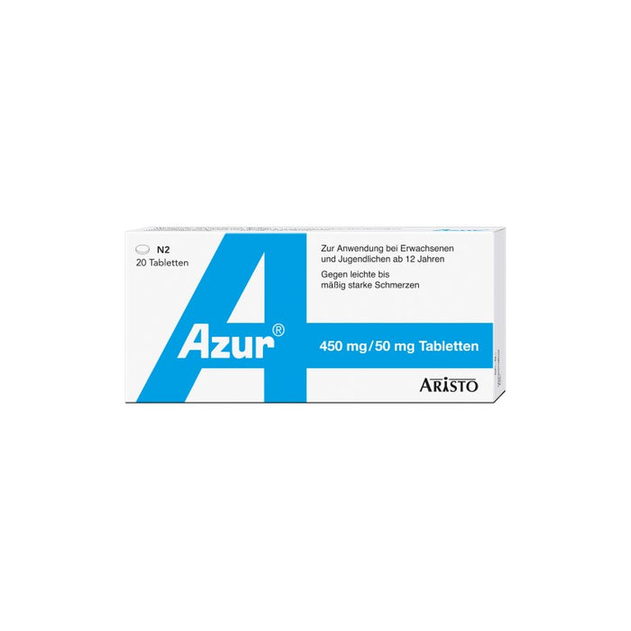 Azur Tabletten bei Schmerzen, 20 St. Tabletten