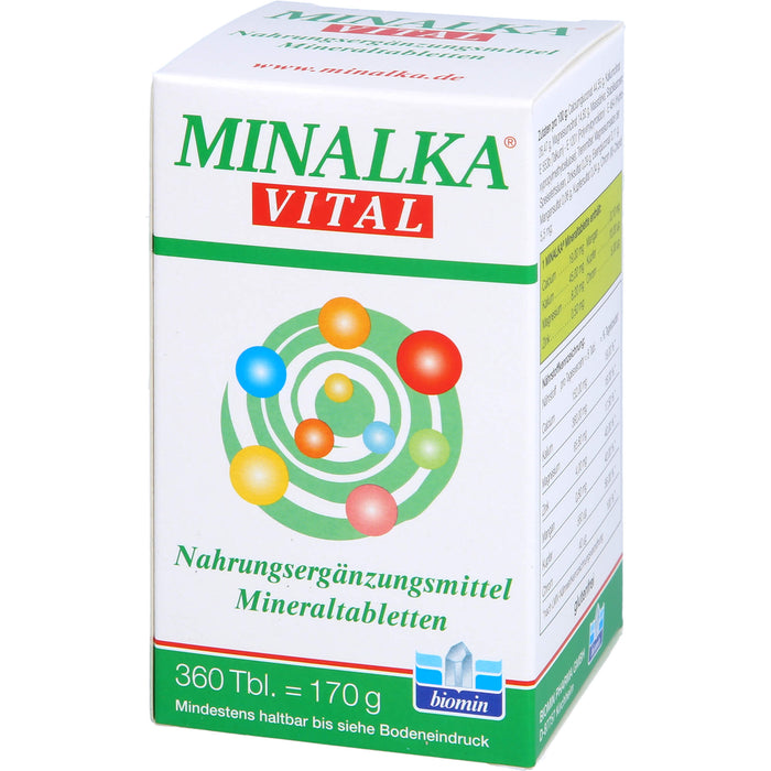 MINALKA vital Mineraltabletten, 360 St. Tabletten