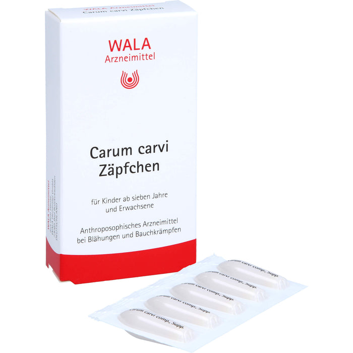 WALA Carum carvi Zäpfchen bei Blähungen und Bauchkrämpfen, 10 pcs. Suppositories