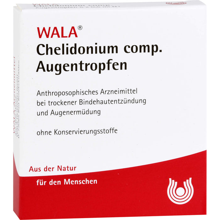 WALA Chelidonium comp Augentropfen bei trockenen, ermüdeten Augen, 5 pc Solution