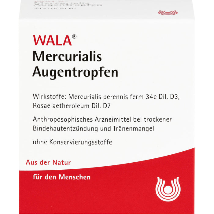 WALA Mercurialis Augentropfen, 30 St. Einzeldosispipetten