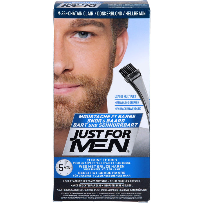 JUST FOR MEN Pflege-Brush-In-Color-Gel hellbraun, 28.4 ml Gel