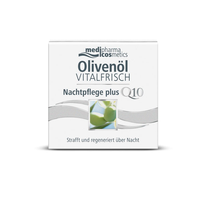 medipharma cosmetics Olivenöl vitalfrisch Nachtpflege plus Q10 strafft und regeneriert über Nacht, 50 ml Cream