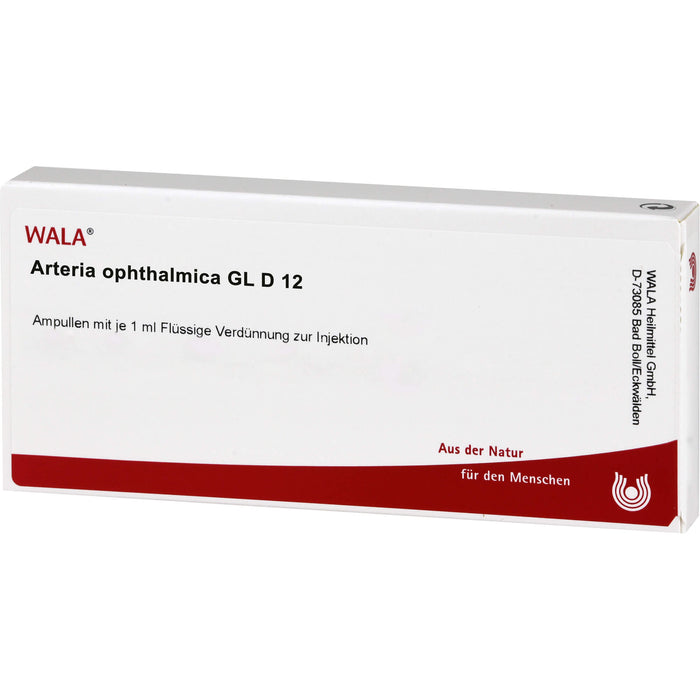 Arteria ophthalmica GI D12 Wala Ampullen, 10X1 ml AMP