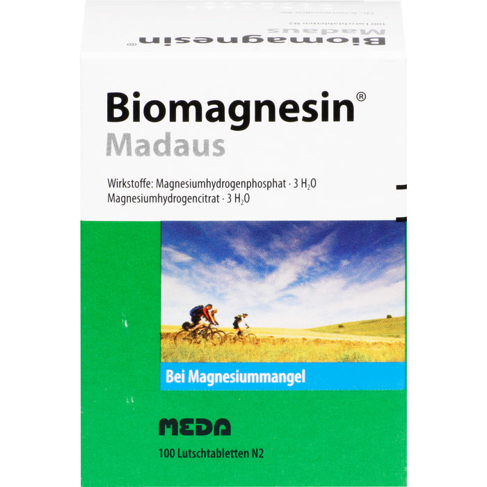 Biomagnesin Madaus Lutschtabletten bei Magnesiummangel, 100 pc Tablettes