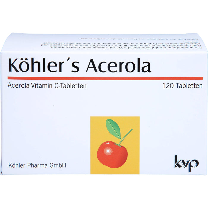 Köhler's Acerola Acerola-Vitamin C-Tabletten, 120 pcs. Tablets