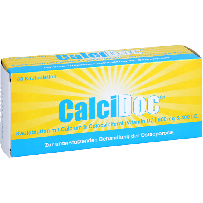 CalciDoc Kautabletten zur unterstützenden Behandlung der Osteoporose, 60 St. Tabletten