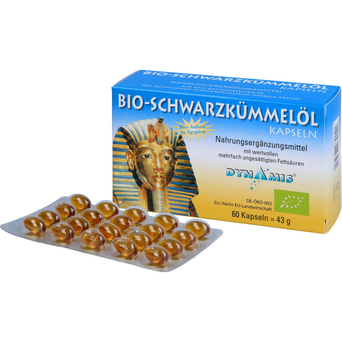 DYNAMIS Bio-Schwarzkümmelöl Kapseln, 60 pc Capsules