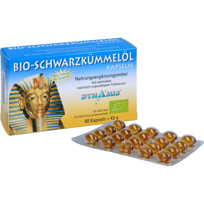 DYNAMIS Bio-Schwarzkümmelöl Kapseln, 60 St. Kapseln