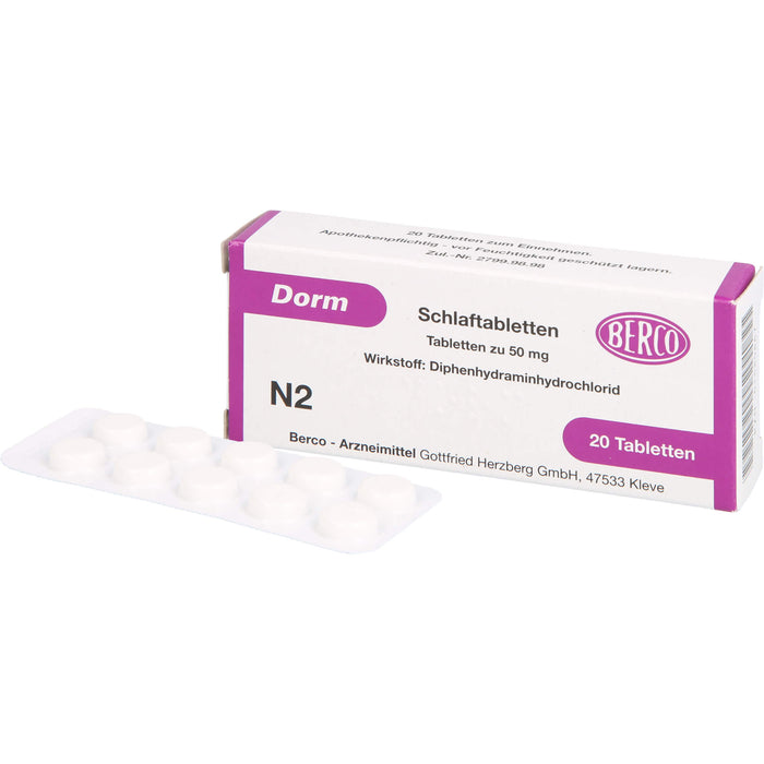 Dorm Schlaftabletten, 20 pcs. Tablets