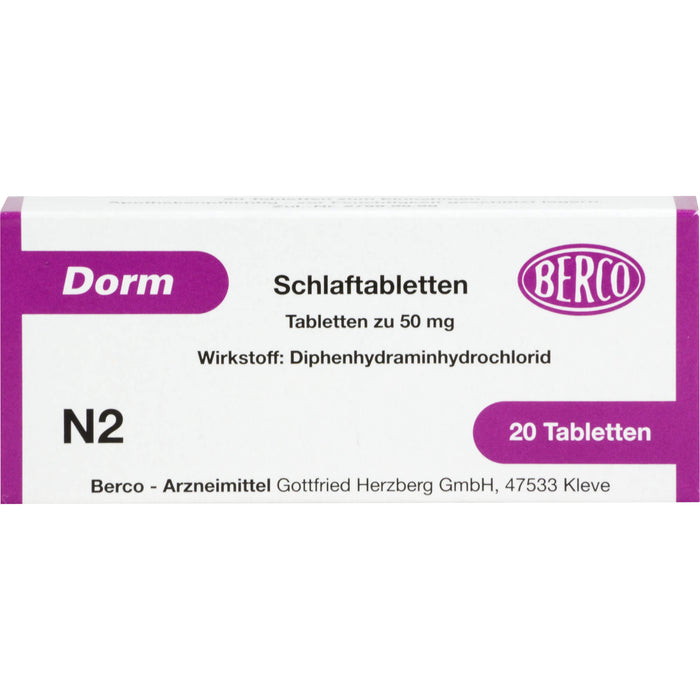 Dorm Schlaftabletten, 20 St. Tabletten