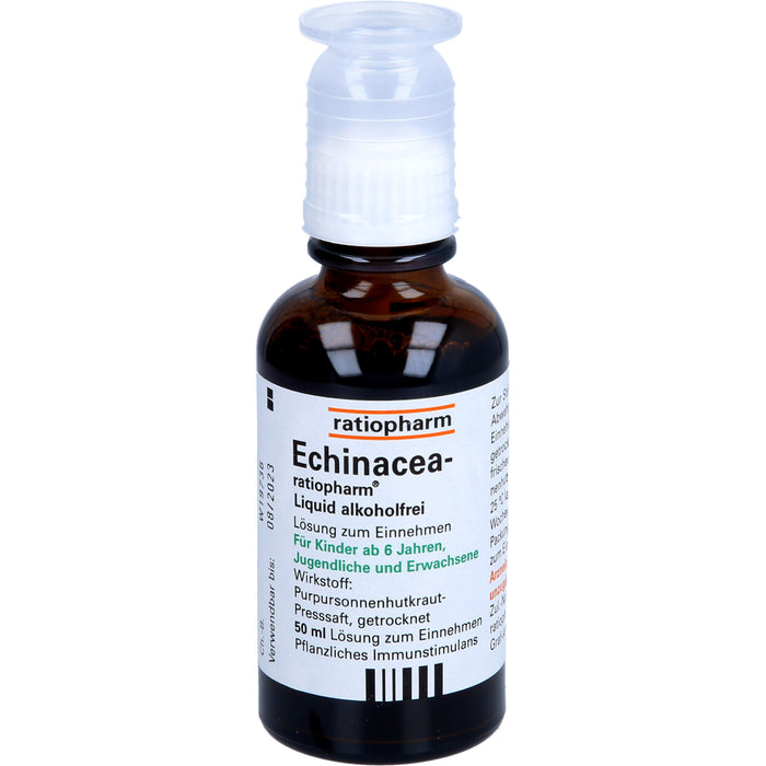 Echinacea-ratiopharm Liquid alkoholfrei, 50 ml Solution