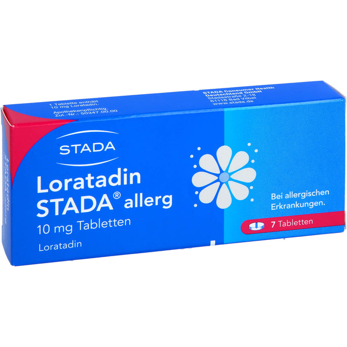 Loratadin STADA 10 mg Tabletten bei allergischen Erkrankungen, 7 St. Tabletten